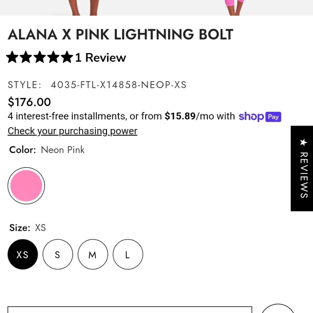 Lauren Moshi Alana X Pink Lightening Bolt joggers - Picture 5 of 14